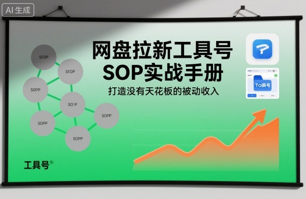 网盘拉新工具号SOP实战手册_打造没有天花板的被动收入_网盘拉新